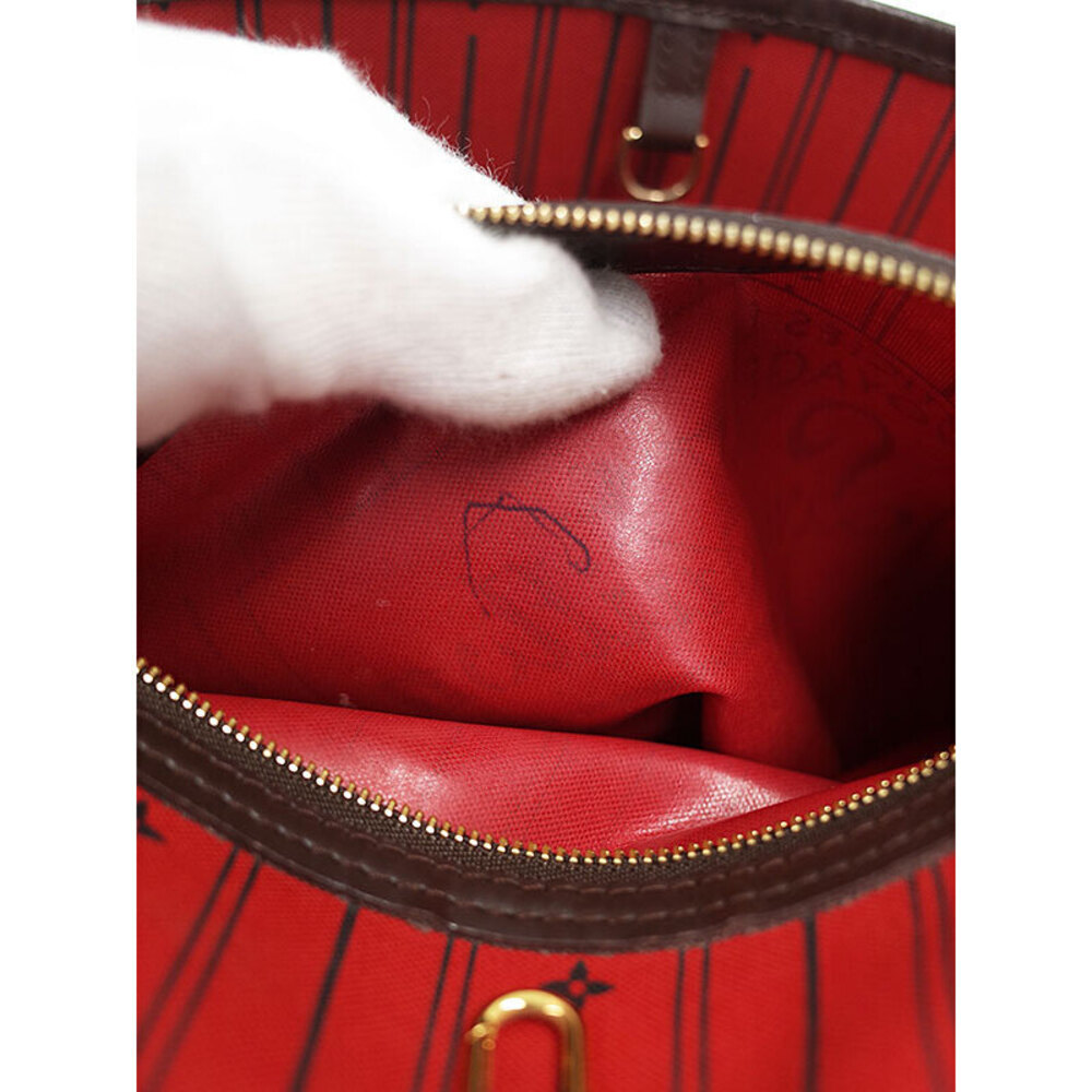 Louis Vuitton Damier Ebene Brown Neverfull Tote Bag - Picture 5 of 8
